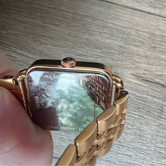 Fossil ES4269 rose gold watch women’s 18mm working Micah - Picture 5 of 6
